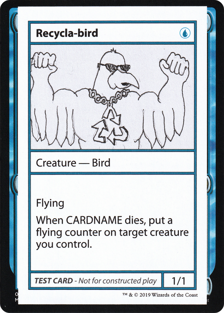 Recycla-bird (No PW Symbol) (CMB1-028) - Mystery Booster Playtest Cards 2021