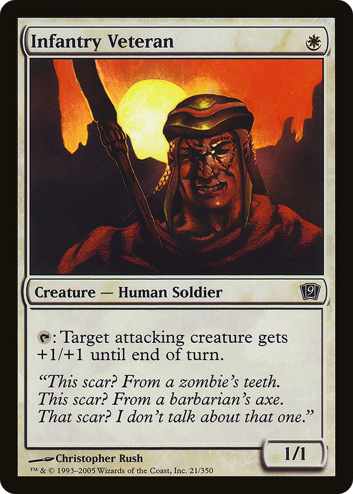 Infantry Veteran (9ED-21★) - Ninth Edition Foil
