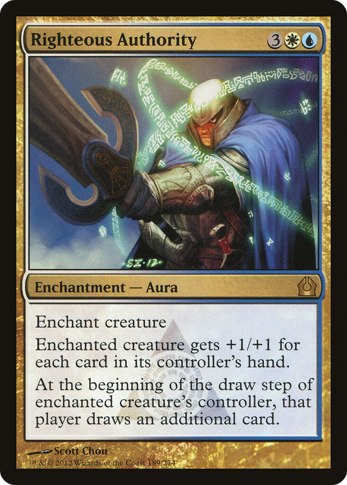 Righteous Authority (RTR-189) - Return to Ravnica Foil