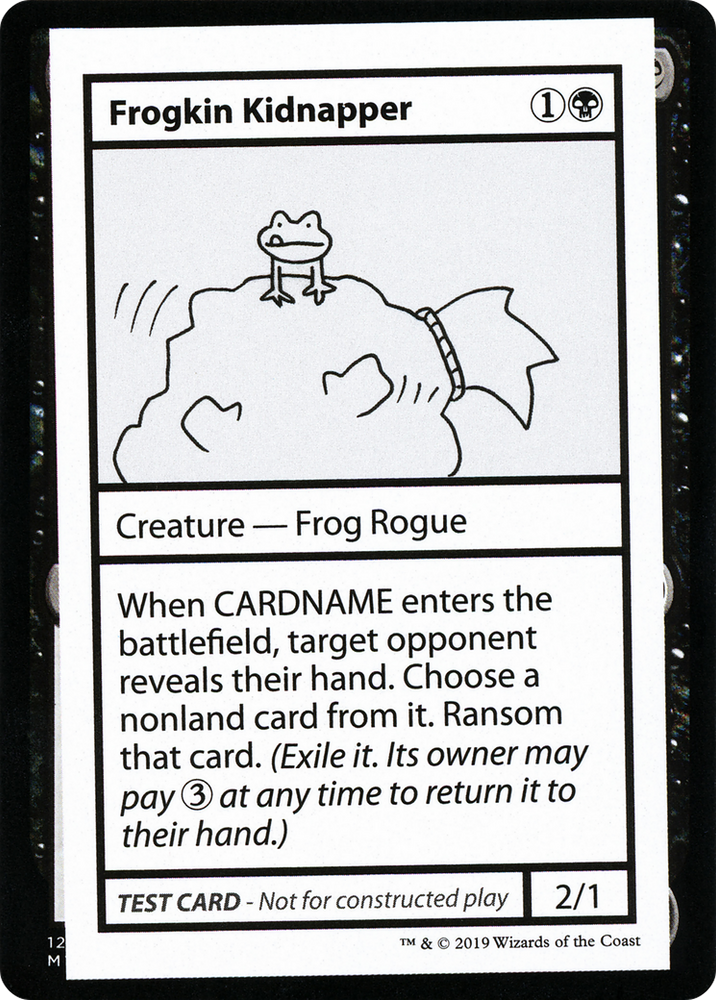 Frogkin Kidnapper (No PW Symbol) (CMB1-042) - Mystery Booster Playtest Cards 2021