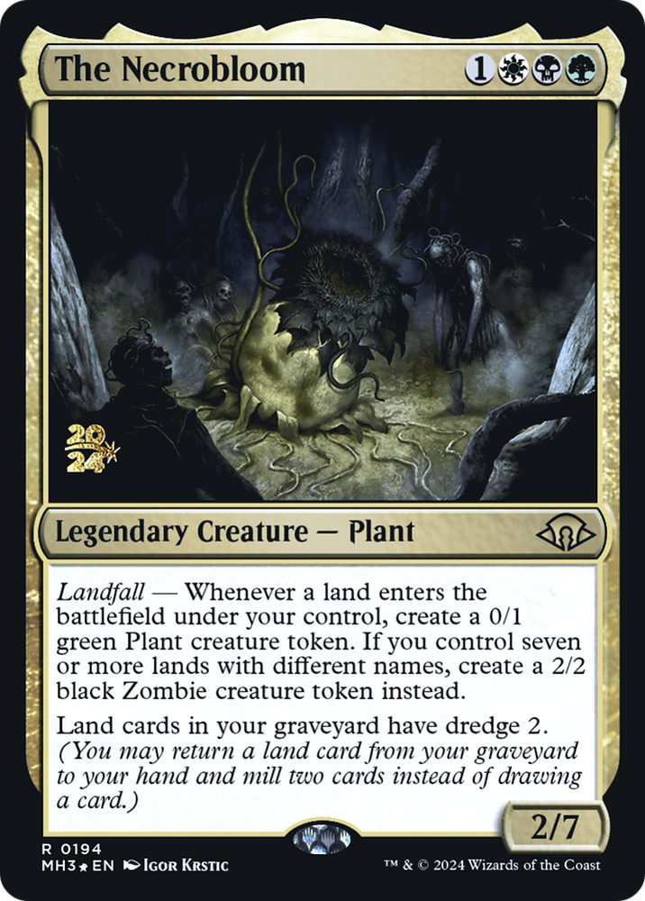 The Necrobloom (PRE-194) - Modern Horizons 3 Promos Foil