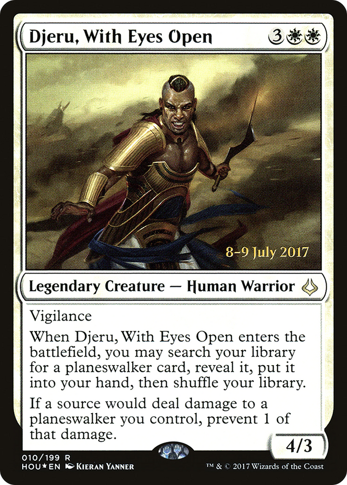 Djeru, With Eyes Open (PRE-010) - Hour of Devastation Promos Foil