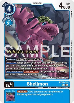 Shellmon (BT24-025) - Time Stranger Release Events Cards
