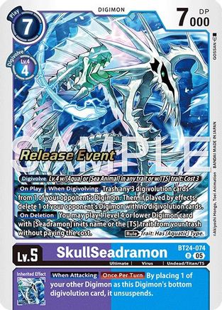 SkullSeadramon (BT24-074) - Time Stranger Release Events Cards