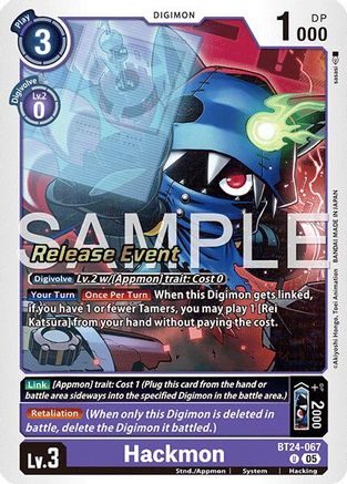 Hackmon (BT24-067) - Time Stranger Release Events Cards Foil