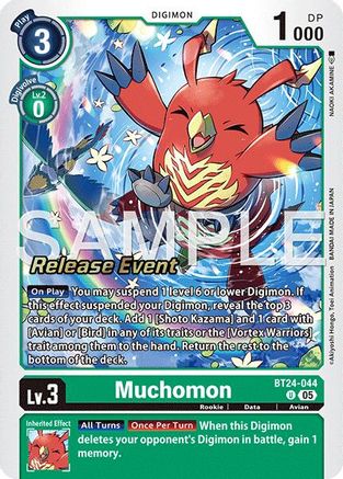 Muchomon (BT24-044) - Time Stranger Release Events Cards Foil