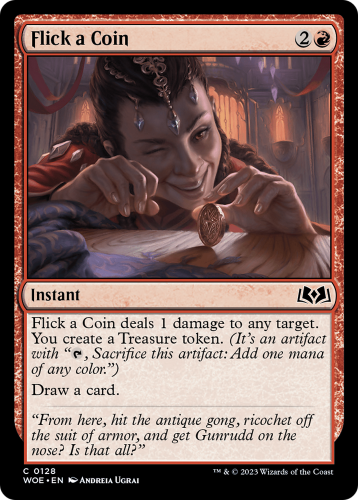Flick a Coin (WOE-128) - Wilds of Eldraine Foil