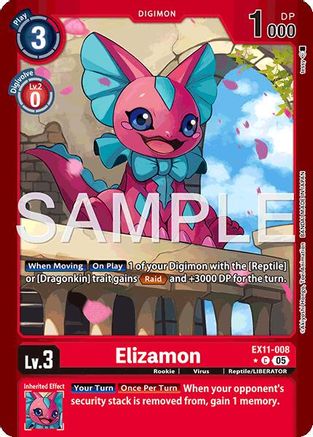 Elizamon (Limited Foil) (EX11-008) - Dawn of Liberator Foil