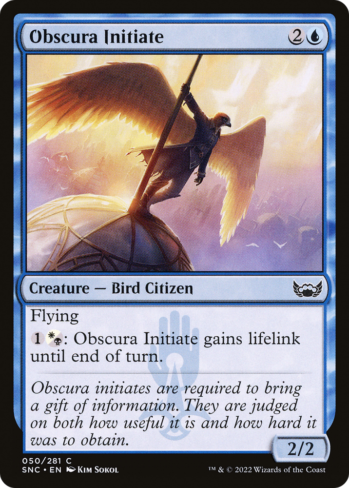 Obscura Initiate (SNC-050) - Streets of New Capenna Foil