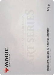 Emergent Sequence // Emergent Sequence (ASTX-017) - Strixhaven Art Series (Borderless) Foil