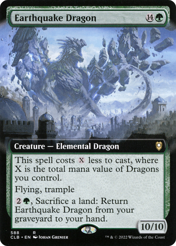 Earthquake Dragon (Extended Art) (CLB-588) - Commander Legends: Battle for Baldur's Gate: (Extended Art)