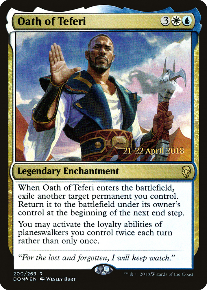 Oath of Teferi (PRE-200S) - Dominaria Promos Foil