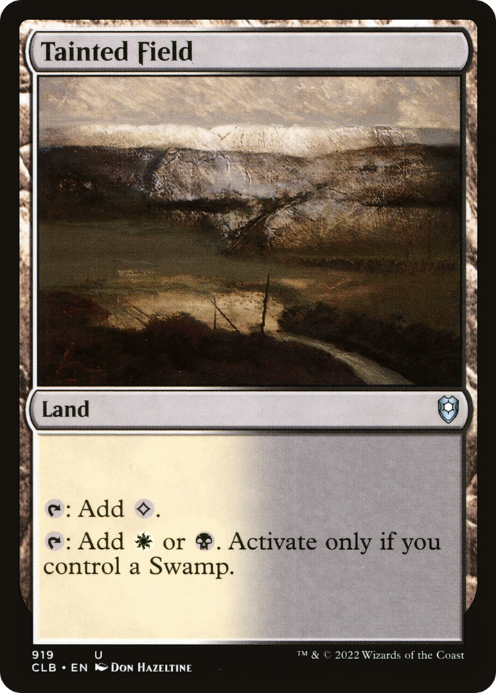 Tainted Field (CLB-919) - Commander Legends: Battle for Baldur's Gate