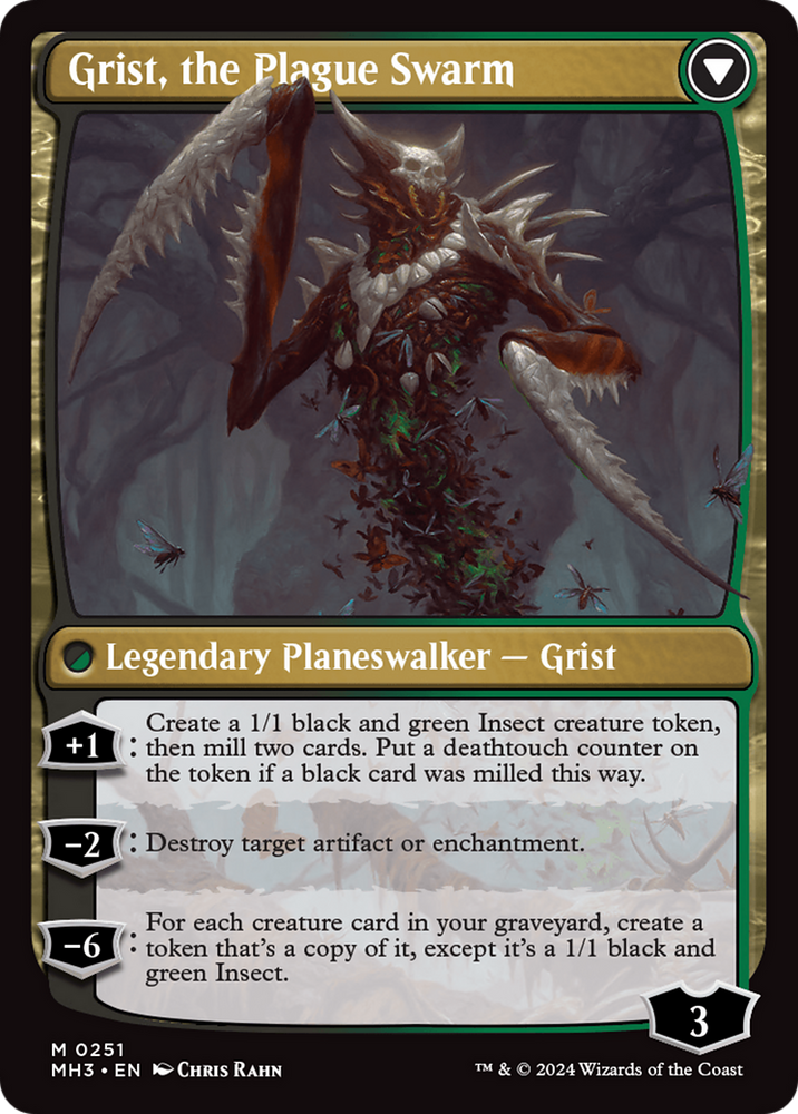 Grist, Voracious Larva (MH3-251) - Modern Horizons 3 Foil