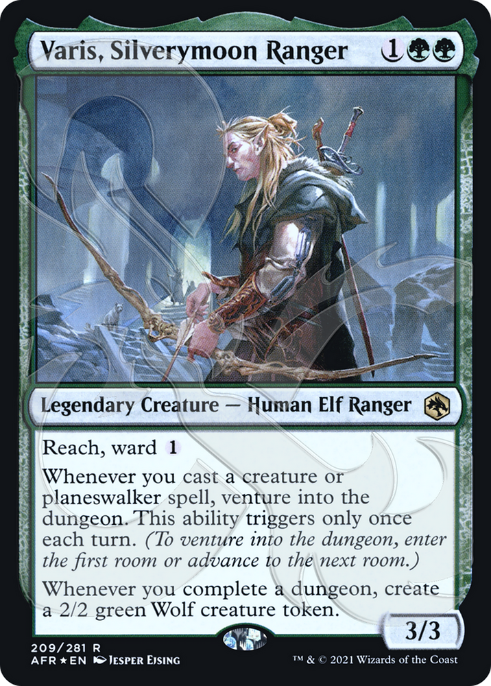 Varis, Silverymoon Ranger (AFR&-209) - Adventures in the Forgotten Realms Promos Foil