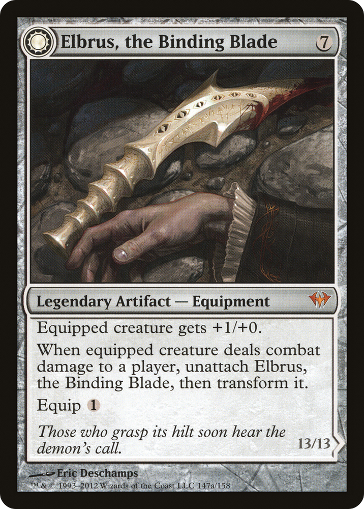 Elbrus, the Binding Blade (DKA-147) - Dark Ascension: (Double Faced Transform) Foil