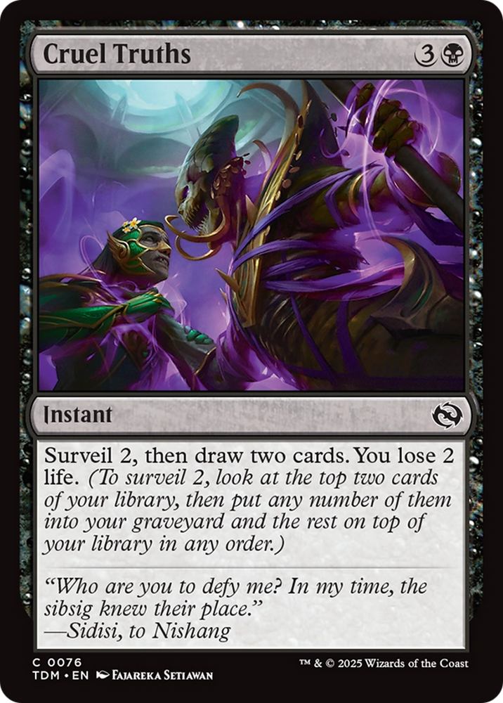 Cruel Truths (TDM-076) - Tarkir: Dragonstorm