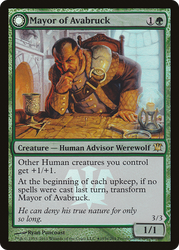 Mayor of Avabruck (PRE-193) - Innistrad Promos: (Double Faced Transform) Foil