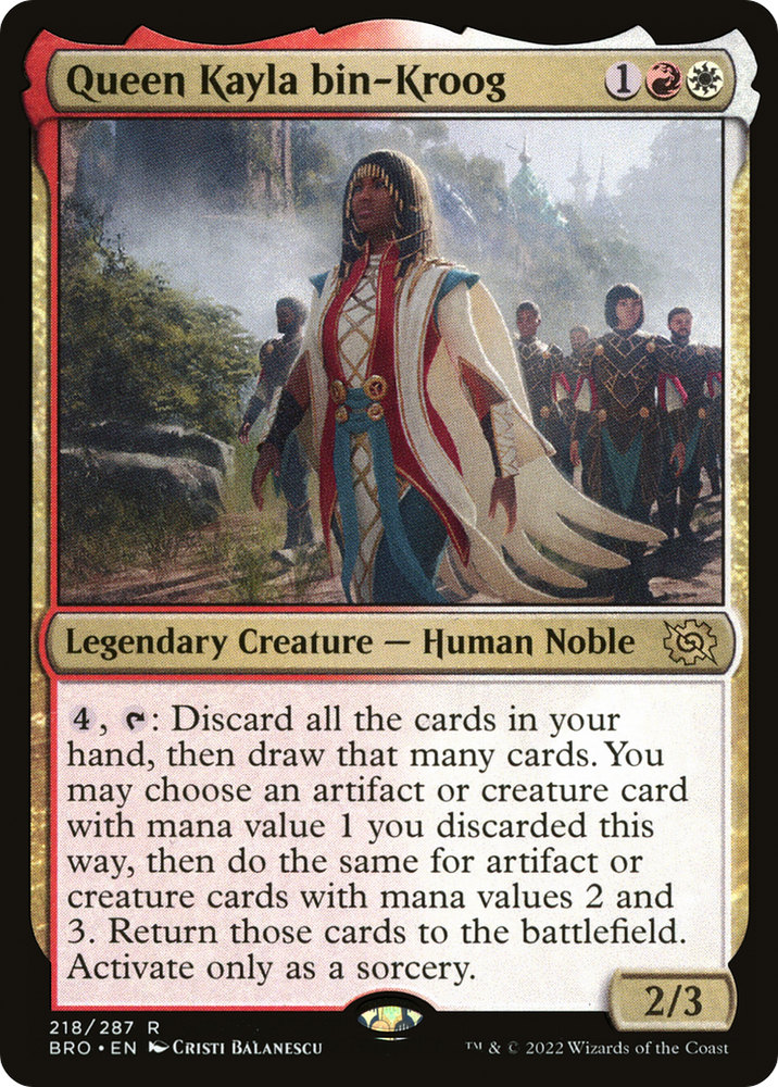 Queen Kayla bin-Kroog (BRO-218) - The Brothers' War