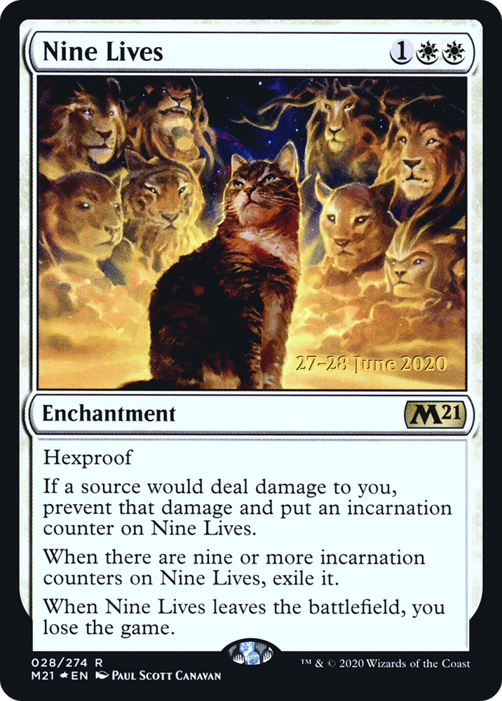 Nine Lives (PRE-028) - Core Set 2021 Promos Foil