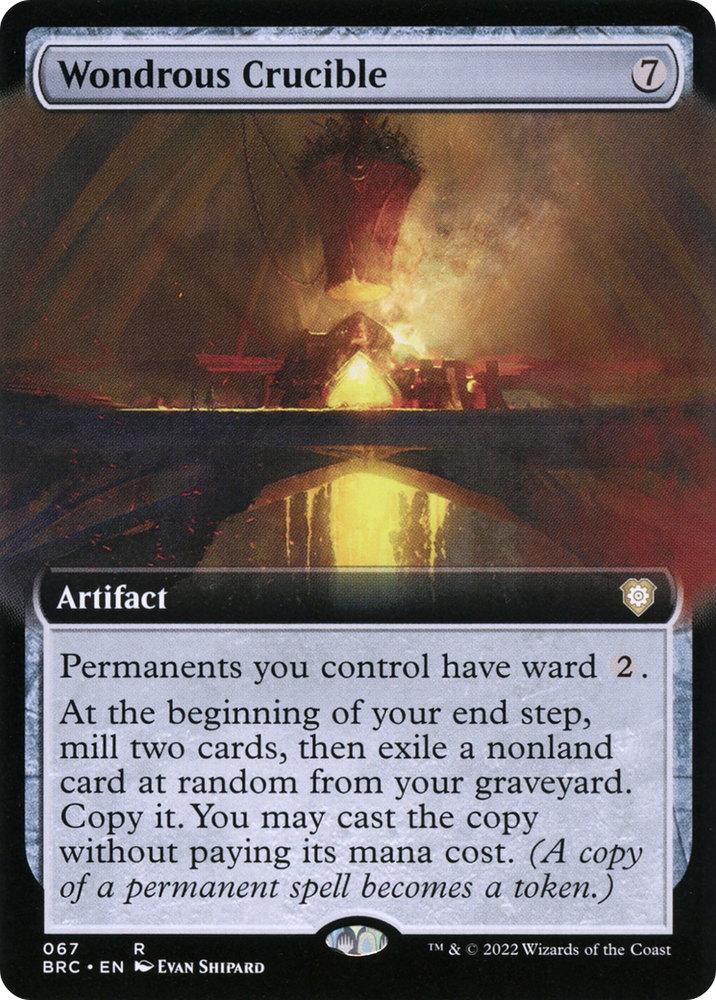 Wondrous Crucible (Extended Art) (BRC-067) - The Brothers' War Commander: (Extended Art)