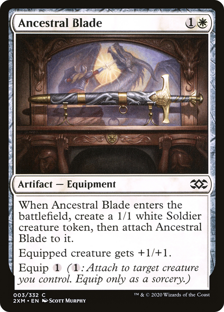 Ancestral Blade (2XM-003) - Double Masters Foil
