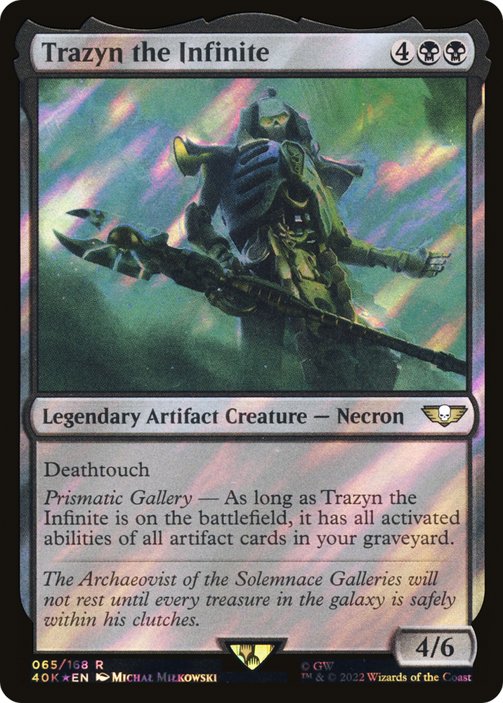 Trazyn the Infinite (Surge Foil) (40K-65★) - Warhammer 40,000 Commander Foil