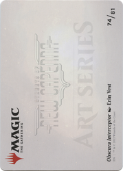 Obscura Interceptor // Obscura Interceptor (ASNC-074) - New Capenna Art Series (Borderless) Foil