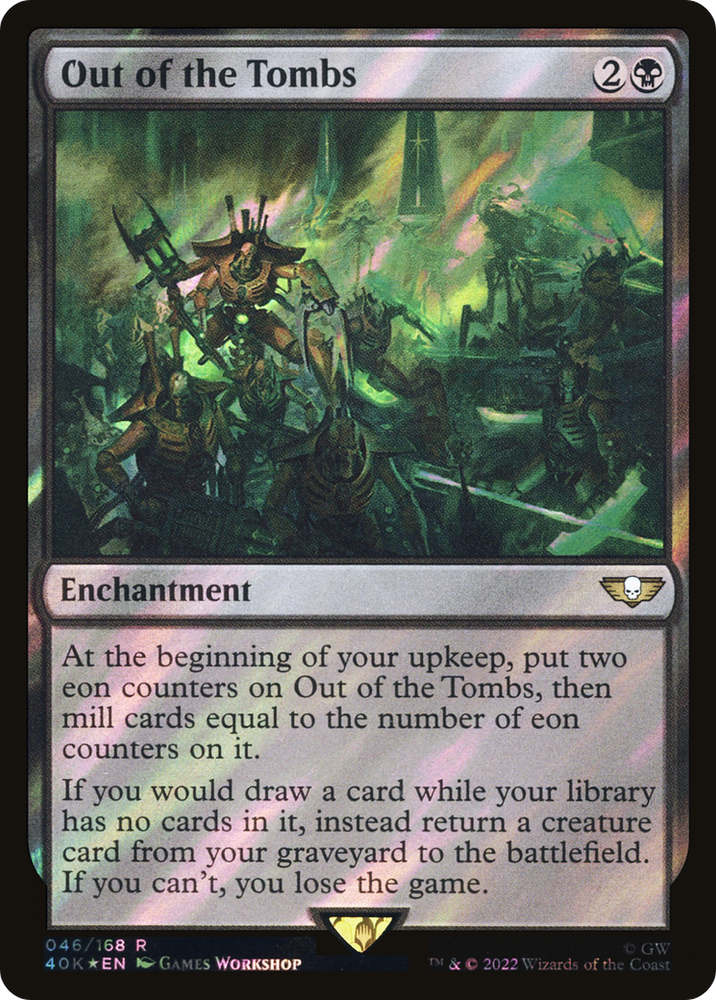 Out of the Tombs (Surge Foil) (40K-46★) - Warhammer 40,000 Commander Foil