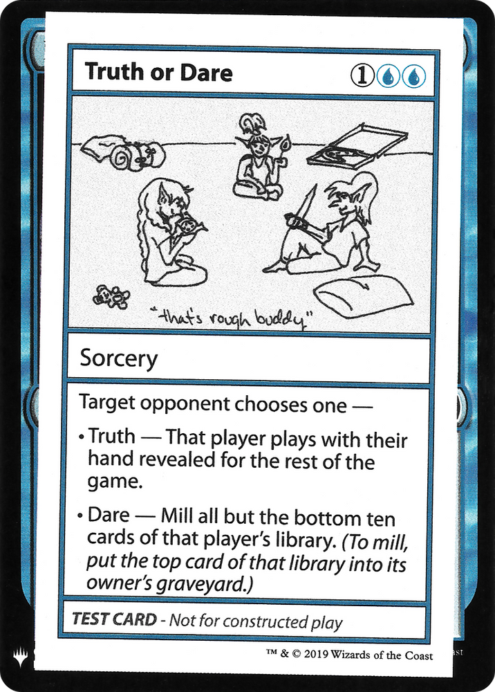 Truth or Dare (CMB1-) - Mystery Booster Playtest Cards 2019