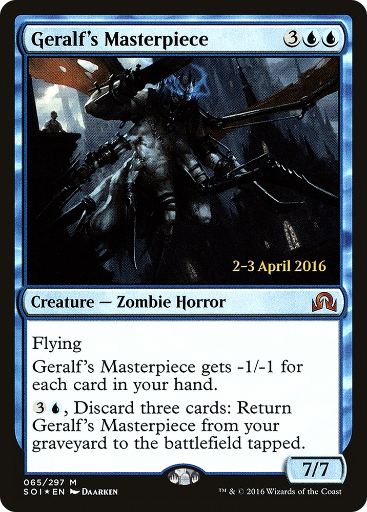 Geralf's Masterpiece (PRE-065) - Shadows over Innistrad Promos Foil