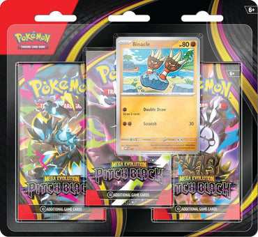 POKEMON - Mega Evolution - Pitch Black - 3-Pack Blister (Assorted)