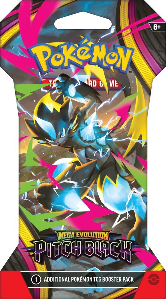 POKEMON - Mega Evolution - Pitch Black - Sleeved Booster Pack (Assorted)
