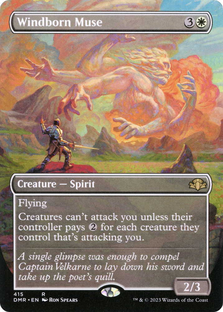 Windborn Muse (Borderless) (DMR-415) - Dominaria Remastered (Borderless) Foil