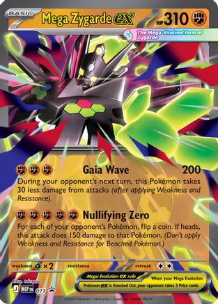 Mega Zygarde ex 071  - Holofoil ME Mega Evolution Promo - Promo