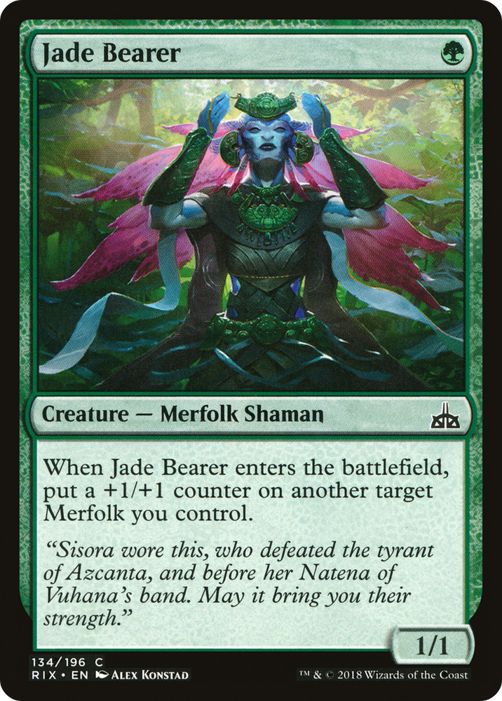 Jade Bearer (RIX-134) - Rivals of Ixalan Foil