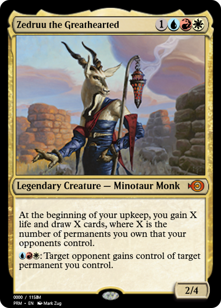 Zedruu the Greathearted (PRM-86186) - Magic Online Promos