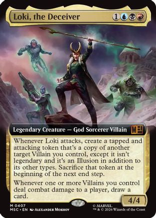 Loki, the Deceiver (Extended Art) (MSC-407) - Commander: Marvel Super Heroes