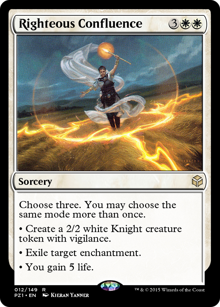 Righteous Confluence (PZ1-012) - Legendary Cube Prize Pack Foil