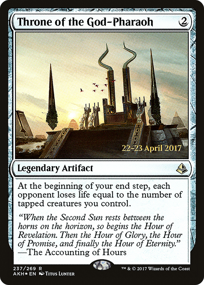 Throne of the God-Pharaoh (PRE-237S) - Amonkhet Promos Foil