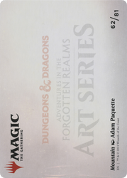 Mountain // Mountain (AAFR-062) - Adventures in the Forgotten Realms Art Series (Borderless) Foil