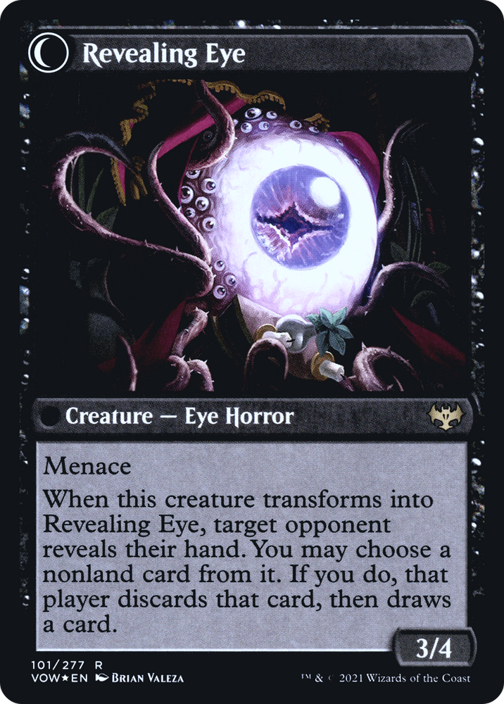 Concealing Curtains (PRE-101S) - Innistrad: Crimson Vow Promos: (Double Faced Transform) Foil