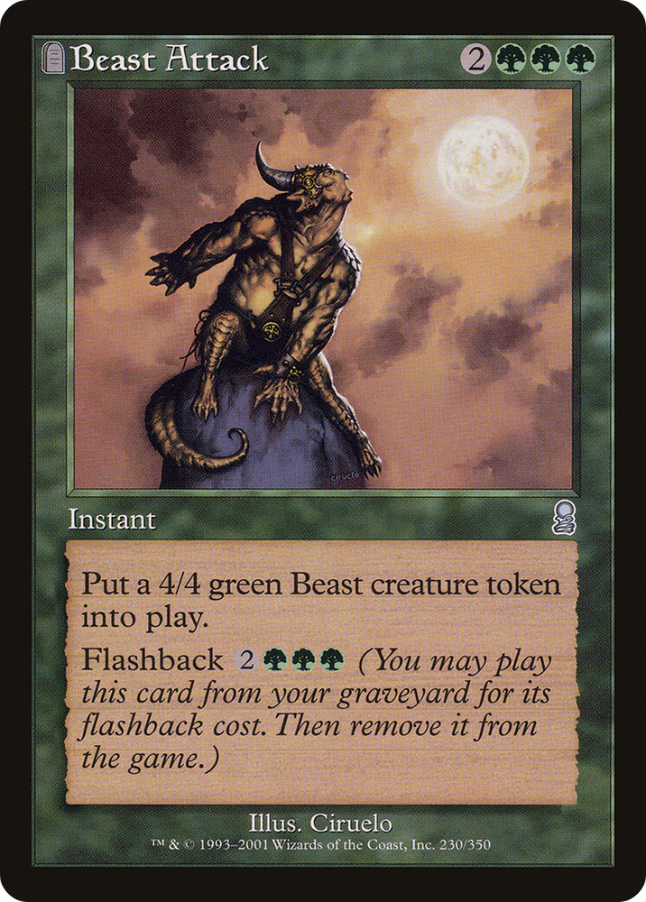 Beast Attack (ODY-230) - Odyssey: (tombstone)