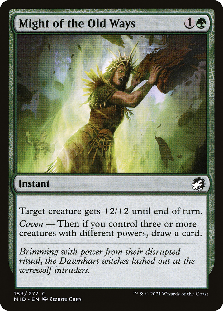 Might of the Old Ways (MID-189) - Innistrad: Midnight Hunt