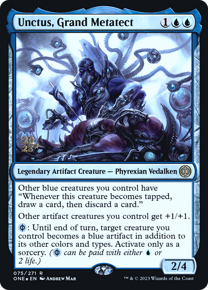 Unctus, Grand Metatect (PRE-075) - Phyrexia: All Will Be One Promos Foil