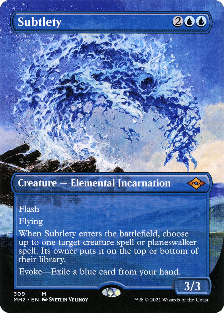 Subtlety (Borderless) (MH2-309) - Modern Horizons 2 (Borderless) Foil