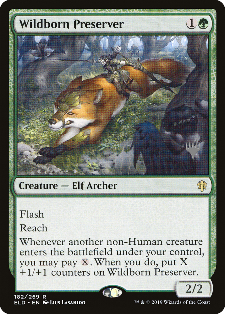 Wildborn Preserver (PPELD-182) - Throne of Eldraine Promos Foil