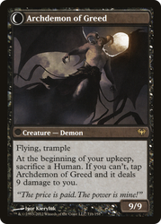 Ravenous Demon (DKA-071) - Dark Ascension: (Double Faced Transform) Foil
