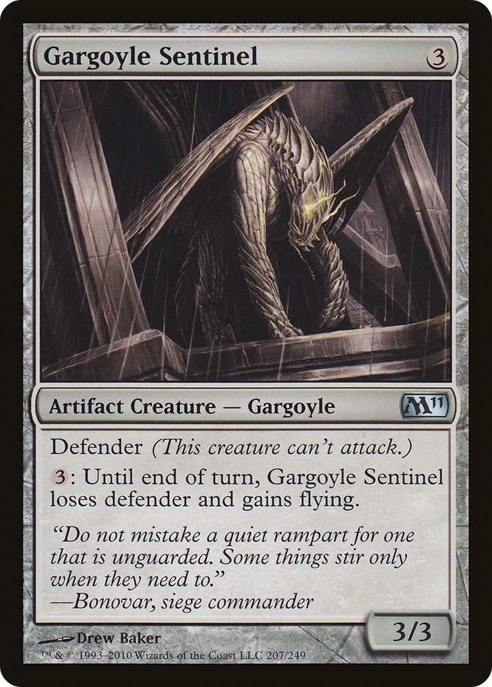 Gargoyle Sentinel (M11-207) - Magic 2011 Foil