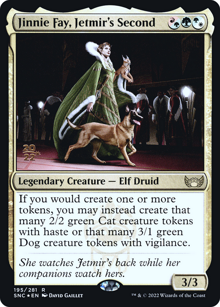 Jinnie Fay, Jetmir's Second (PRE-195S) - Streets of New Capenna Promos Foil